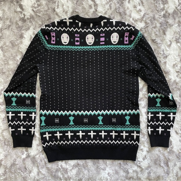 Her Universe Studio Ghibli Spirited Away Haku Fair Isle Sweater - Picture 4 of 4